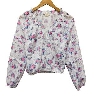 Banco Floral Peasant Blouse